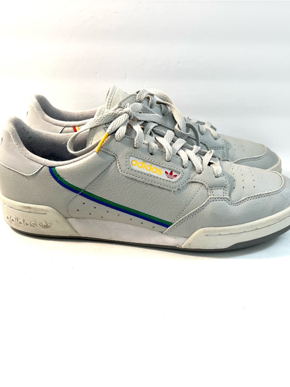 adidas Continental 80 Men’s 11.5 Gray Leather Retro Sneakers CG7128